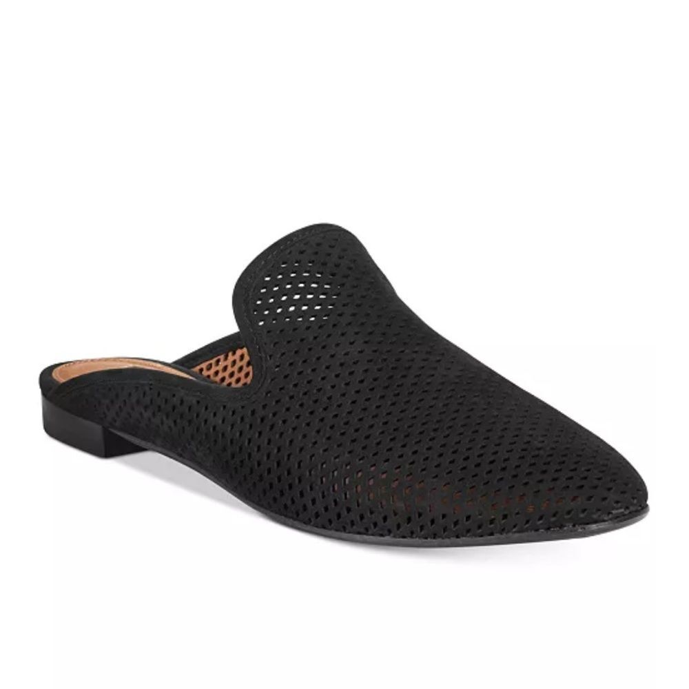FRYE Women's Gwen Perforated Flat Mules Sz 7.5